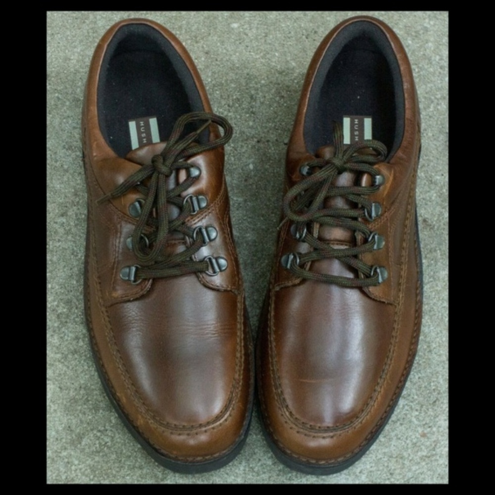 HUSH PUPPIES The Body Shoe BROWN LEATHER NWOT
